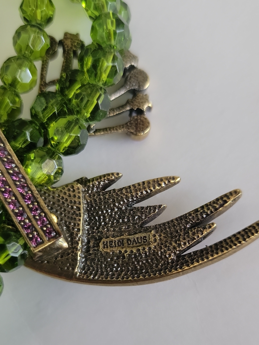 HEIDI DAUS "FOR THE BIRDS" BIRD-DESIGN SWAROVSKI CRYSTAL MULTISTRAND NECKLACE - Picture 10 of 10